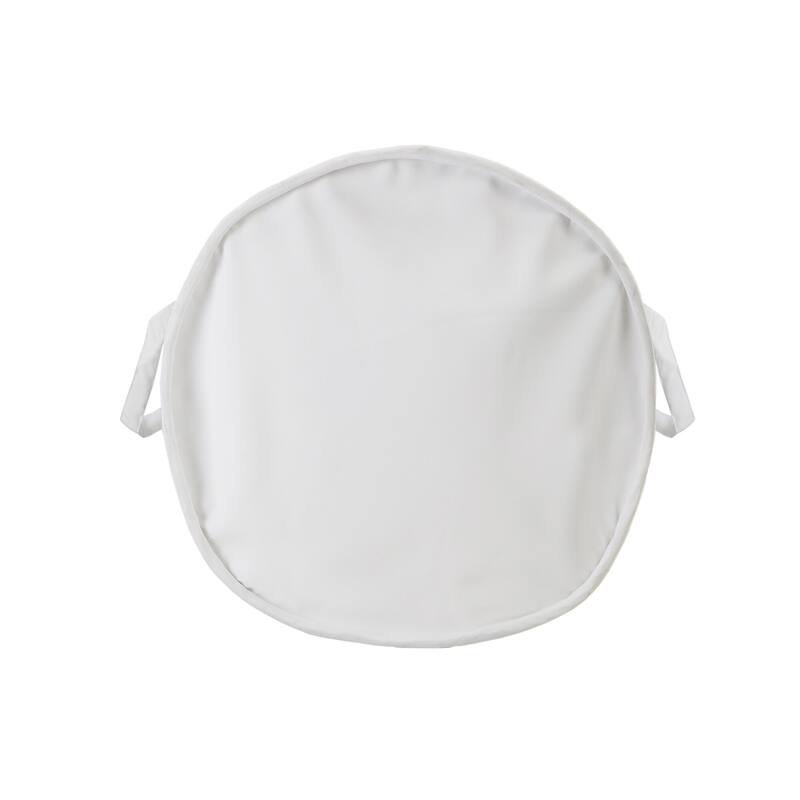 Sevita Coastal Indoor/Outdoor Navy/White Storage Basket with Handles - 21" x 21" x 21"