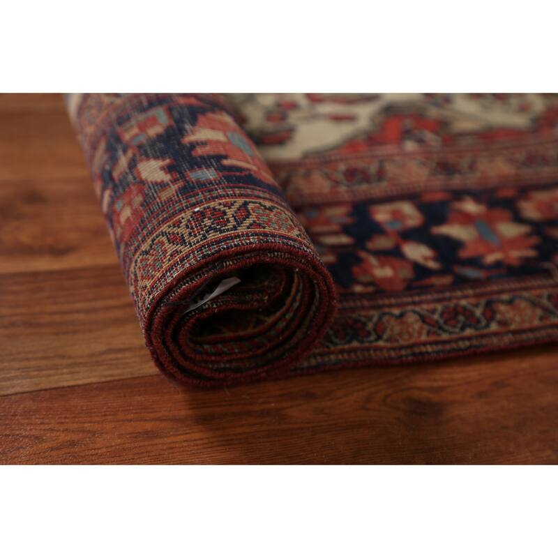 Pre-1900 Antique Sarouk Farahan Persian Rug Hand-knotted Wool Carpet - 3'6" x 5'1"