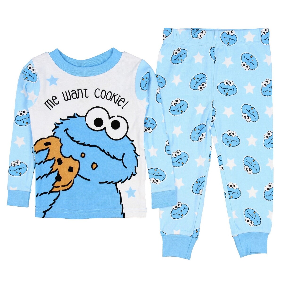 Shop Sesame Street Baby Boys Cookie Monster Me Want Cookie 2 Pc