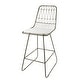 preview thumbnail 10 of 15, Niez Outdoor Wire Counter Stools (Set of 4) by Christopher Knight Home - N/A