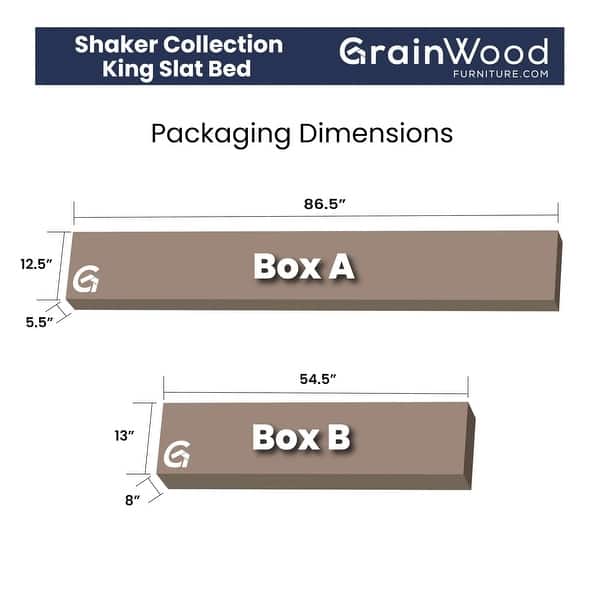 dimension image slide 0 of 2, Grain Wood Furniture Solid Wood Shaker Slat Platform Bed