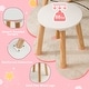 preview thumbnail 10 of 8, Costway Kid Vanity Table Chair Set with Mirror Large Storage Drawers - See Details