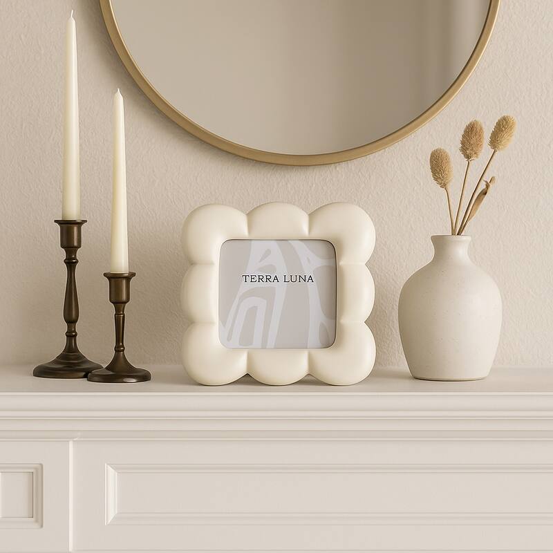 Modern Glass Square Bubble Picture Frame for Home Decor