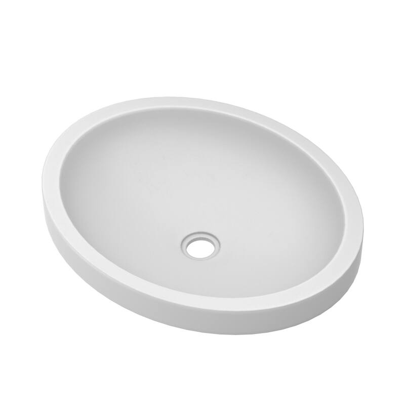 Tolosa NativeStone Drop-in/ Undermount Bathroom Sink - 19" x 16" x 4.75" - Pearl