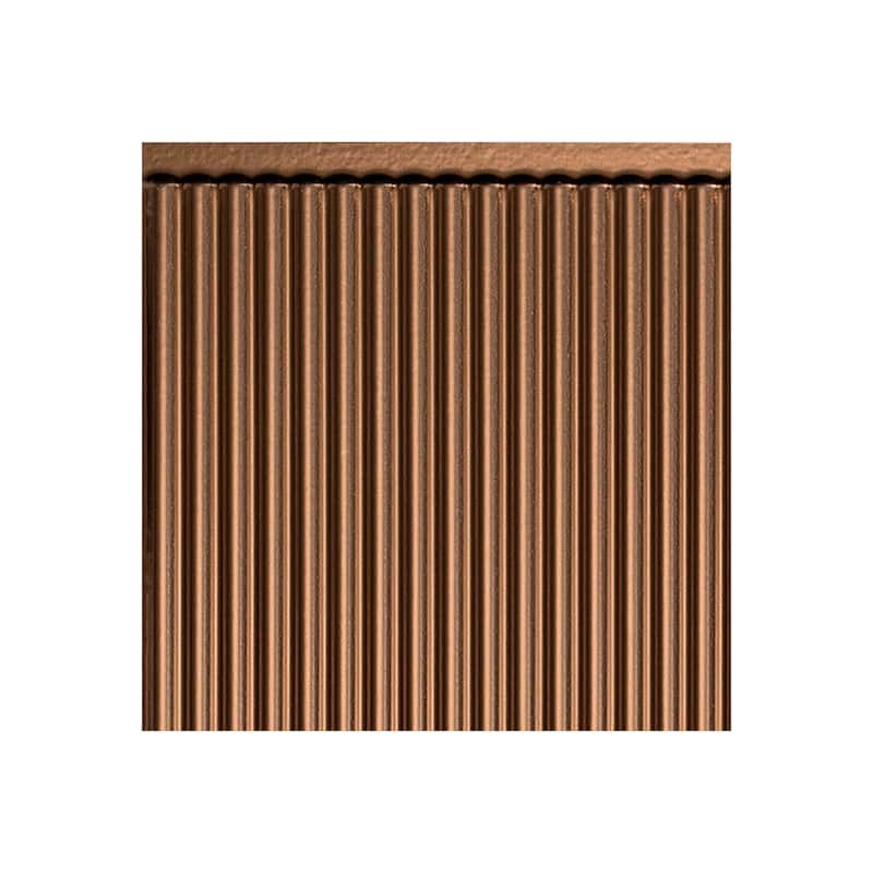 FASÄDE Rib Decorative Vinyl Backsplash Panel - 6x6 Inch Sample - Oil Rubbed Bronze