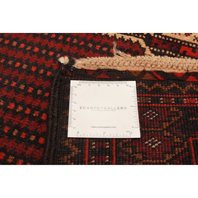 Teimani Burgundy Rug 2'7" x 4'6" - 2'7 x 4'6