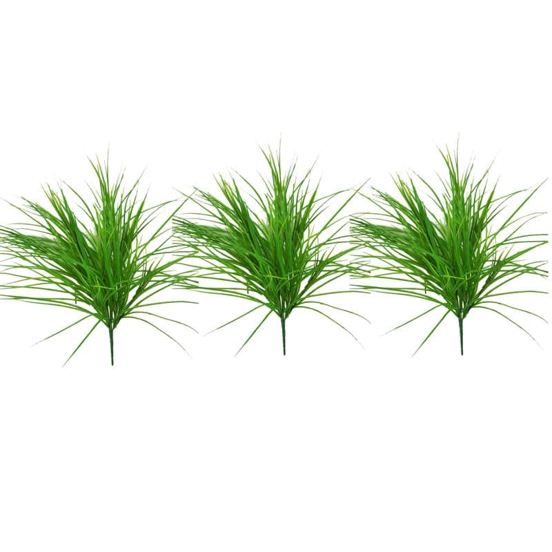 Artificial Monkey Grass Bush, Set of 3
