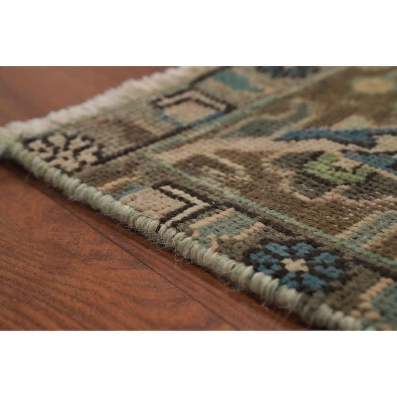 Hand Knotted Oriental 100% Wool Carpet Traditional Floral Oranges & Rust Tabriz Area Rug - 9' 1'' X 6' 3''