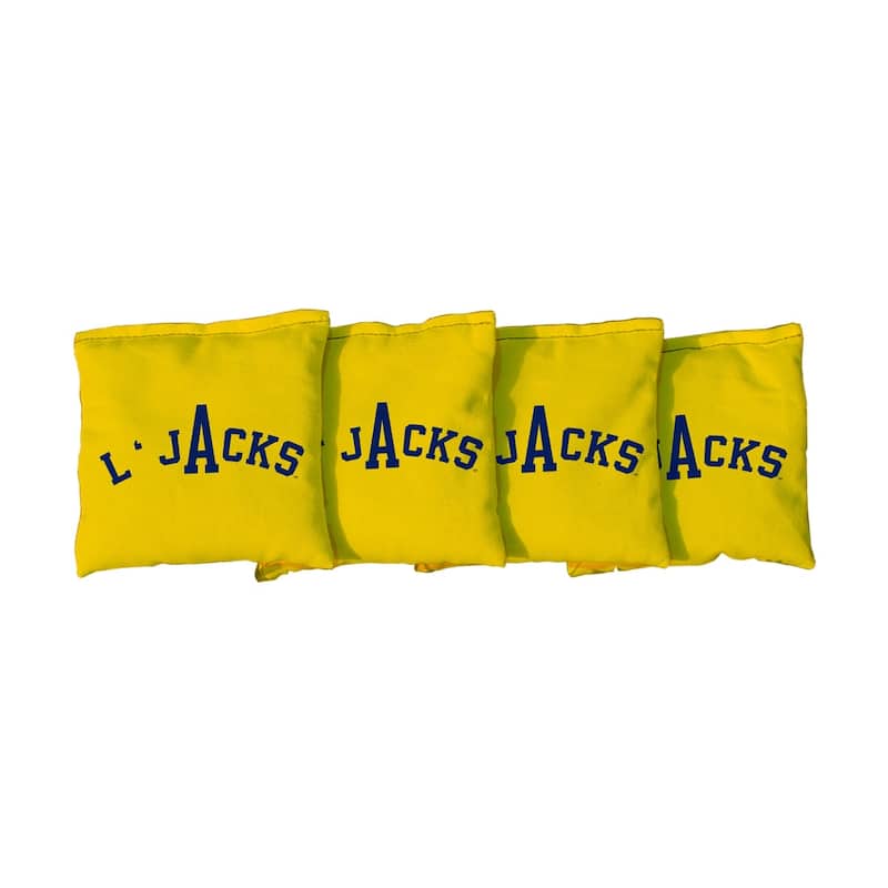 College Vault Northern Arizona University Lumberjacks Yellow Cornhole Bags - Corn Filled