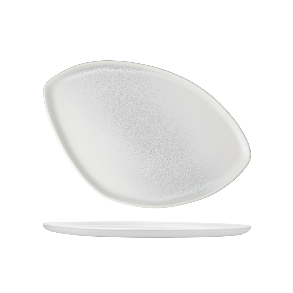 Cloud Terre Iceland Stoneware, 13 x 9" Triangle Platter