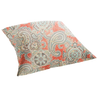 Sorra Home Outdoor Knife Edge Floor Pillow Single