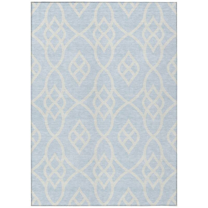 HomeRoots Trellis Transitional Rectangle Outdoor Rug