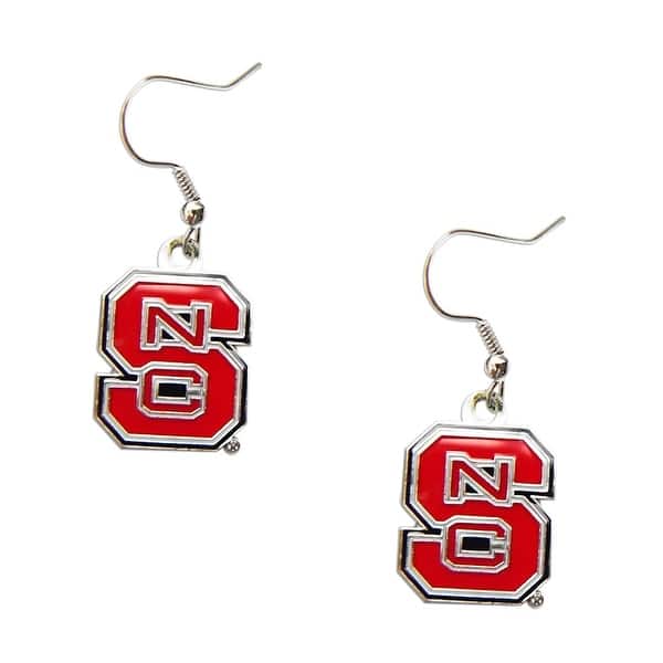 NCAA Nevada Wolfpack Logo Dangler Earrings NCAA Nevada Wolfpack Logo Dangler Earrings