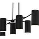 preview thumbnail 5 of 8, Foreland 6-Light Matte Black Linear Chandelier