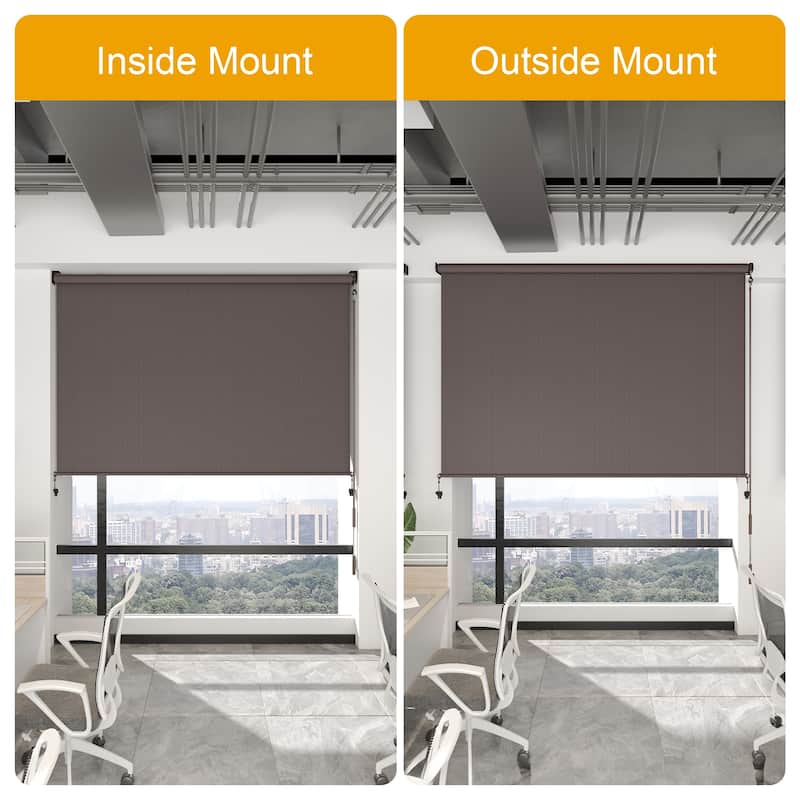 6'W X 6'H Outdoor Roller Shade with 95% UV Protection