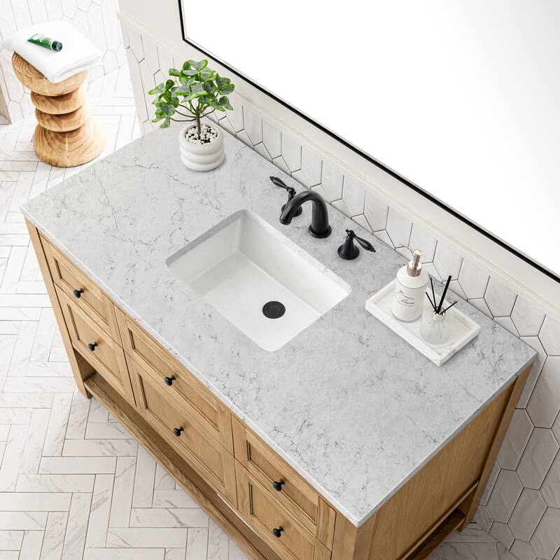 James Martin Vanities Breckenridge 48" Single Vanity, Light Natural Oak