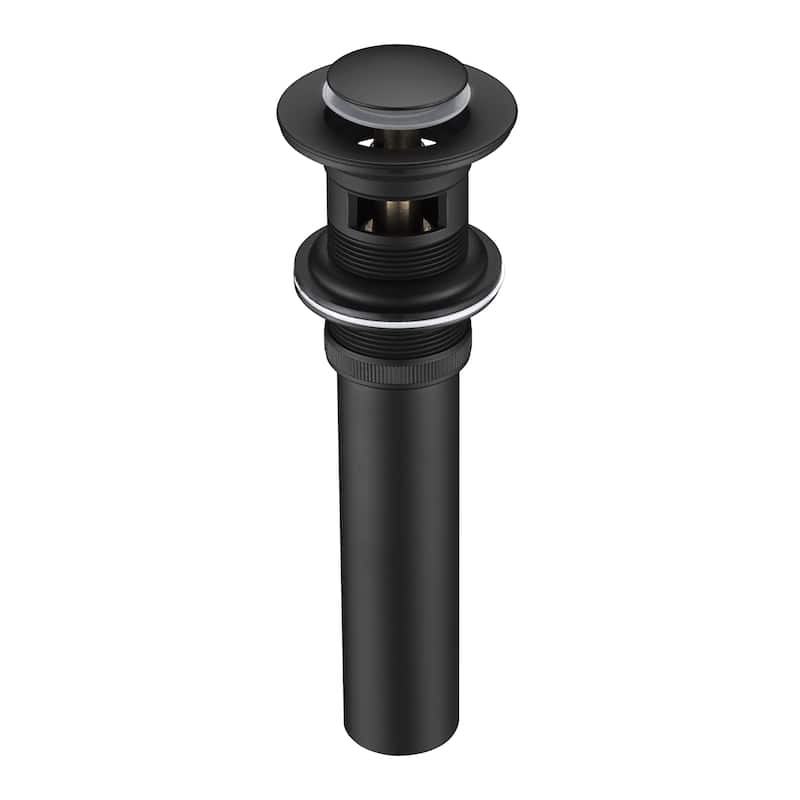 Luxier DS04-T Bathroom Sink Push Pop-Up Drain Stopper with Overflow