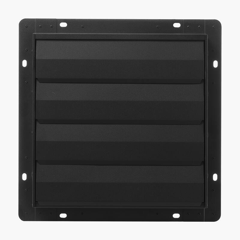 14 inch Shutter Exhaust Fan, Wall Mounted Attic Vent Fan with Programming Variable Speed Temperature Control, 2000 CFM, EC Motor