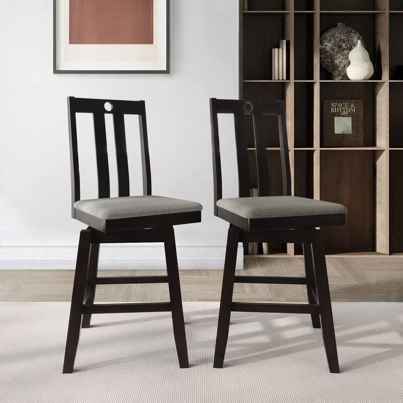 CraftPorch Mid Century Swivel Counter Chairs