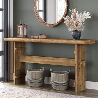 63-Inch Solid Wood Console Table for Entryway - Bed Bath & Beyond ...