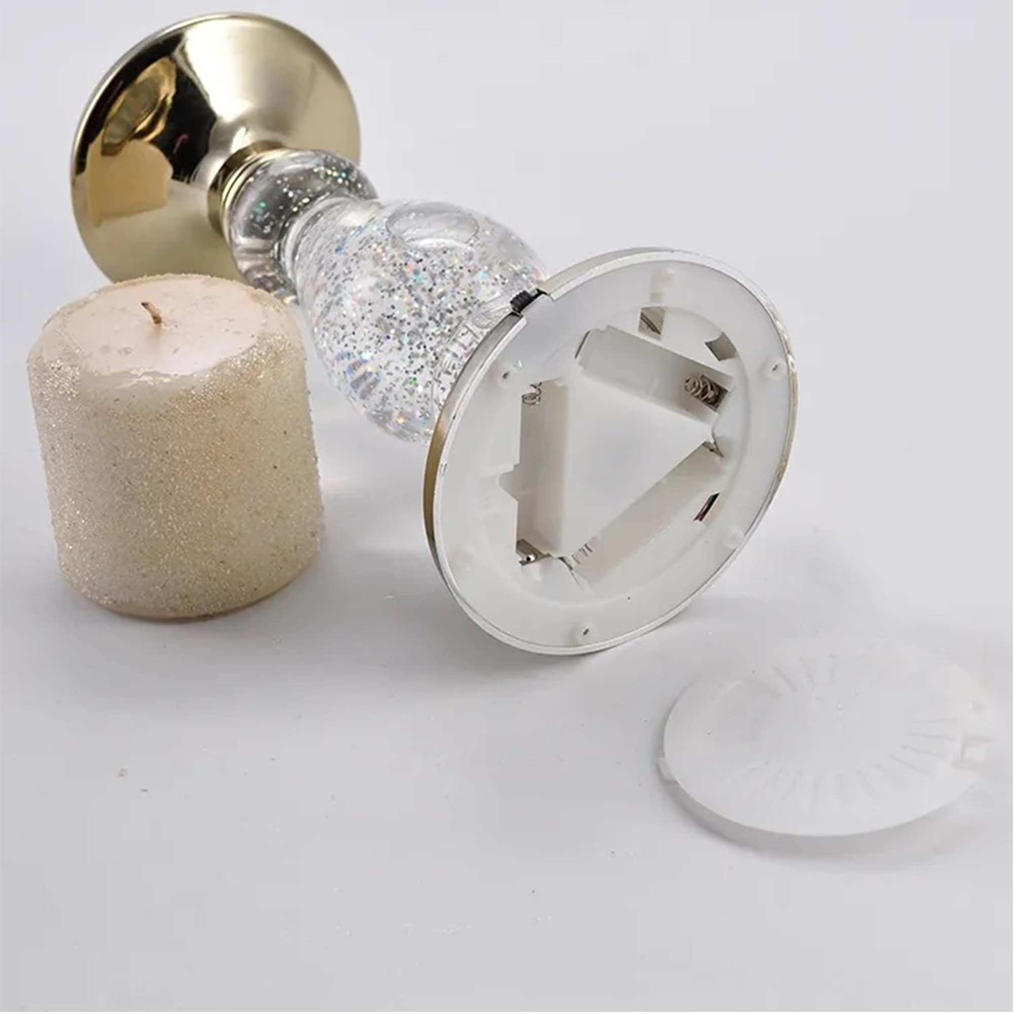 Light up candle pedestal new arrivals