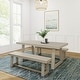 preview thumbnail 11 of 33, Farmhouse 72-inch Rectangle Dining Table Set with Benches
