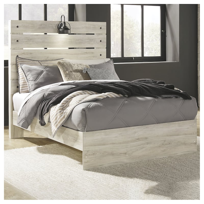 Cambeck Whitewash Panel Bed