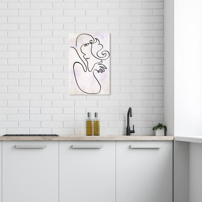 Wynwood Studio Canvas Abstract Face III Black and Modern & Contemporary Wall Art Canvas Print - 24 x 16