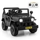 preview thumbnail 2 of 36, Gymax 12V Kids Ride on Truck Car w/Remote Control Threaded Wheels 3 Black