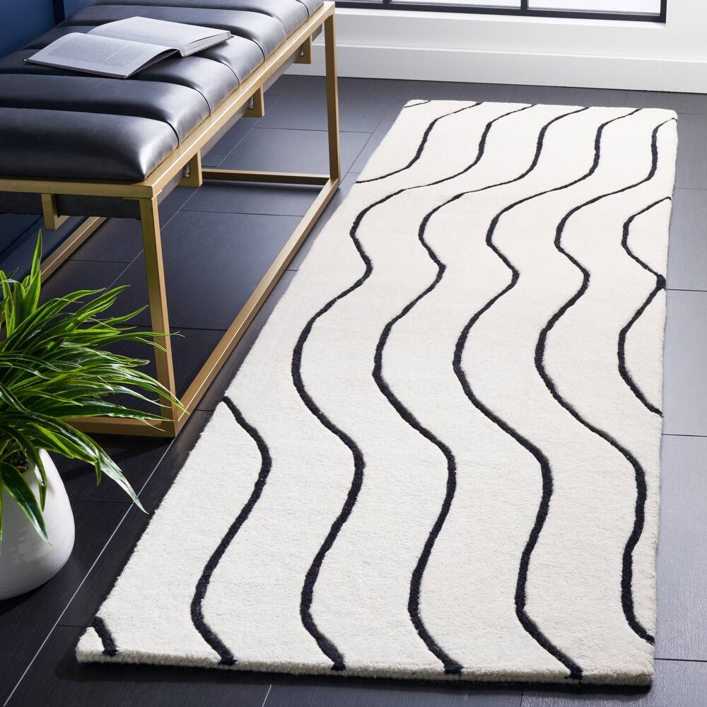 SAFAVIEH Handmade Fifth Avenue Adrian Mid-Century Modern Wool Rug