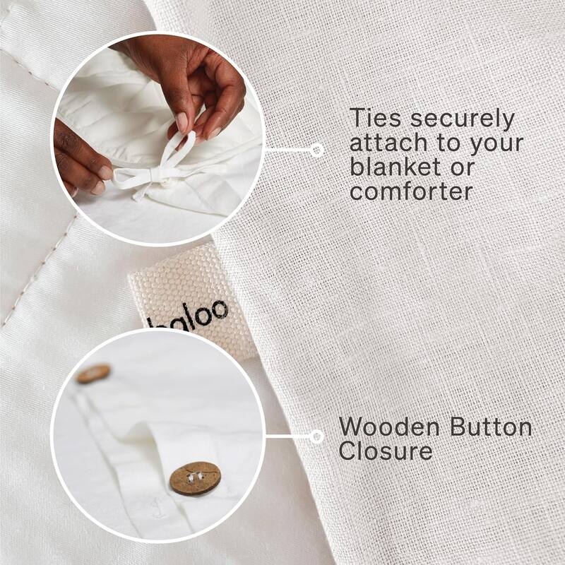 French Linen Duvet Cover - Throw/Blanket (42x72)