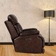 preview thumbnail 2 of 4, 38.5" W Electric Power Recliner Chair Faux Leather Reclining Chair with USB Ports Bedroom Living Room Home Theater Seating