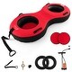 preview thumbnail 2 of 21, Goplus 80" 2-Person Heavy-Duty Inflatable Snow Tube for Sledding with Red