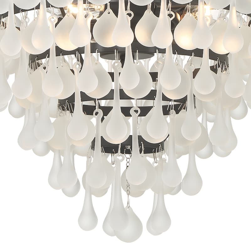 Crystorama Lighting Group 130-FR Calypso 3 Light 13" Wide Pendant /