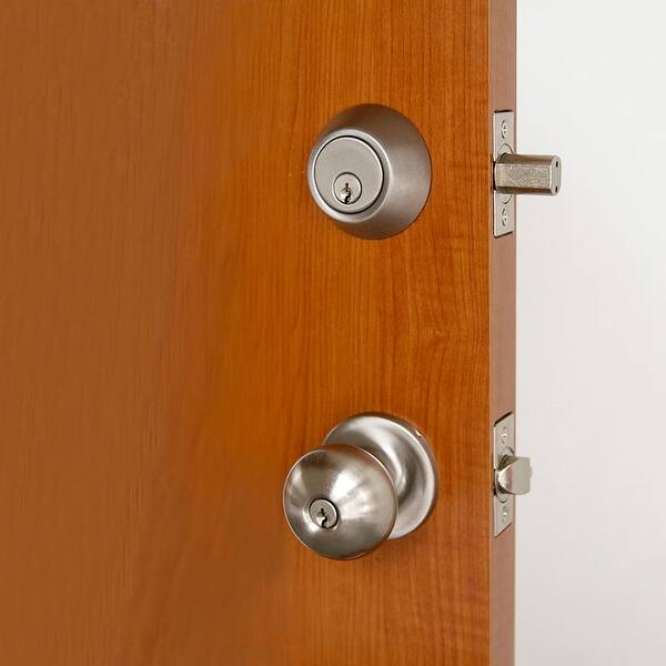 Shop Design House 727347 Canton Reversible Keyed Entry Door Knob