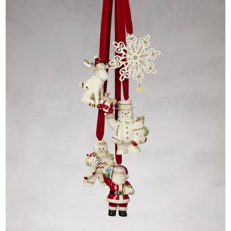 Lenox 2025 Santa with Mistletoe Ornament