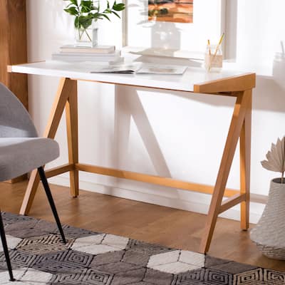 SAFAVIEH Facunda Mahogany Wood Writing Desk