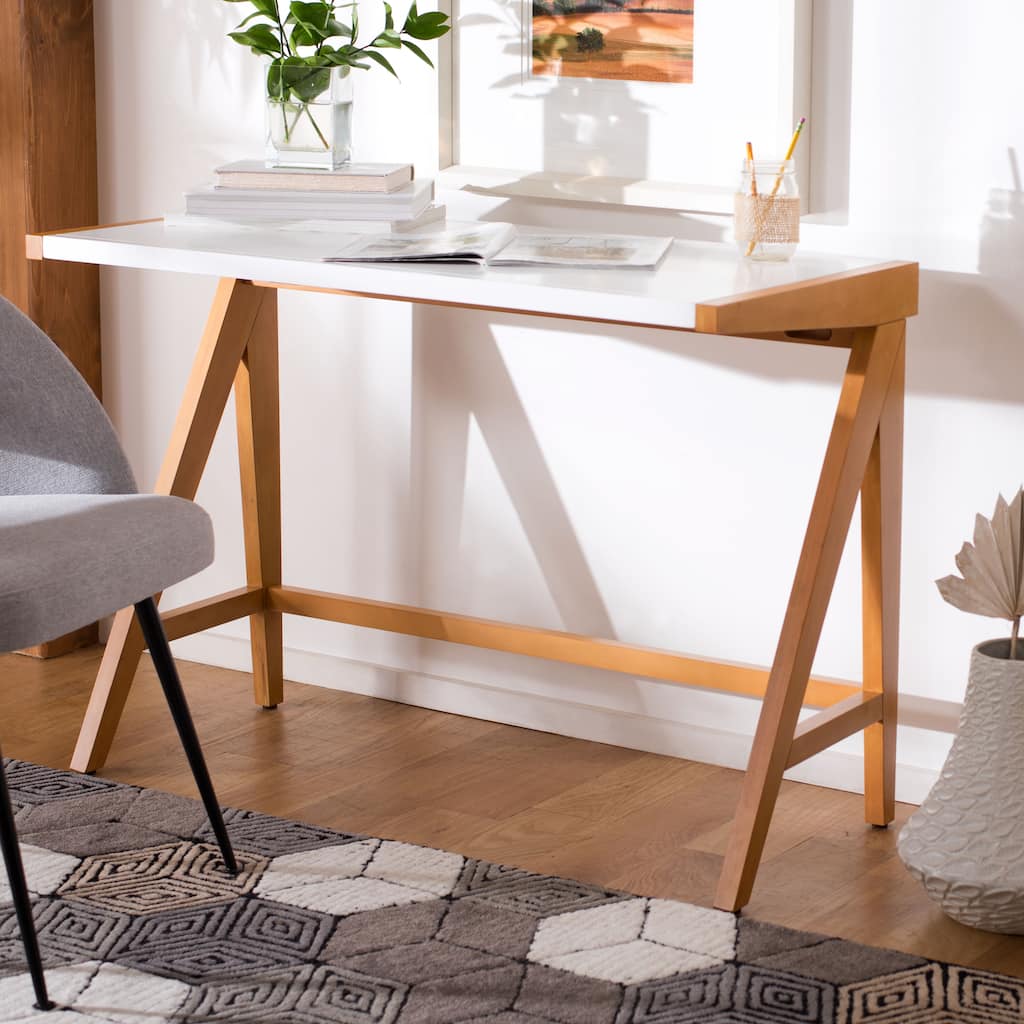 SAFAVIEH Facunda Mahogany Wood Writing Desk