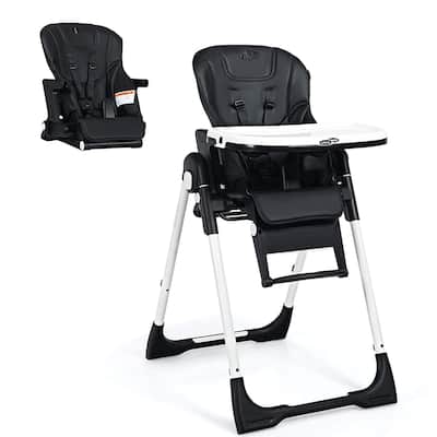 4 in 1 High Chair-Booster Seat with Adjustable Height and Recline - 21 x 28 x 41 inch (MAX)