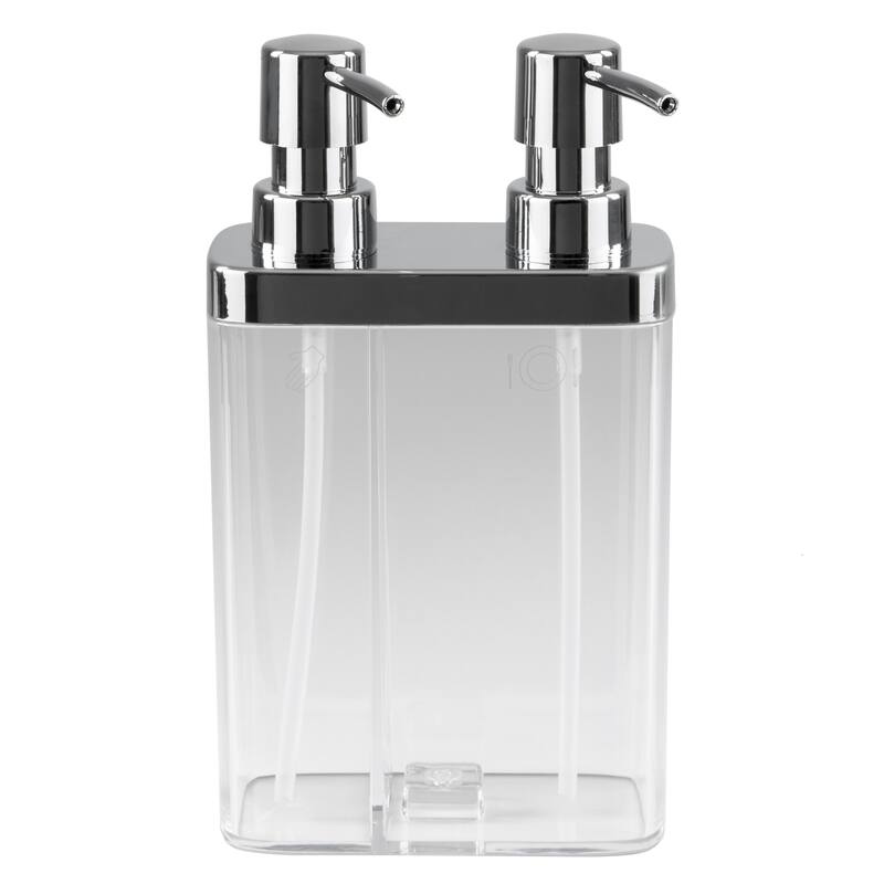 Kitchen Details Dual Pump Soap & Lotion Dispenser in Clear