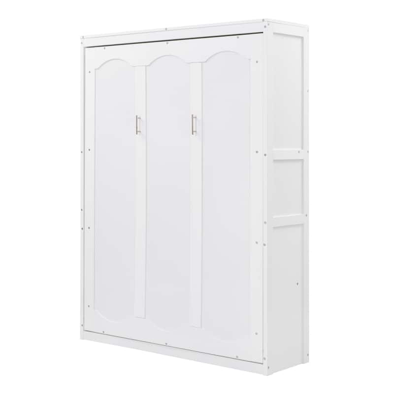 Full Size Murphy Bed Wall Bed with Shelves