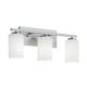 preview thumbnail 13 of 14, AFX Leo Vanity Light - Clear Glass Shade Satin Nickel - 22"