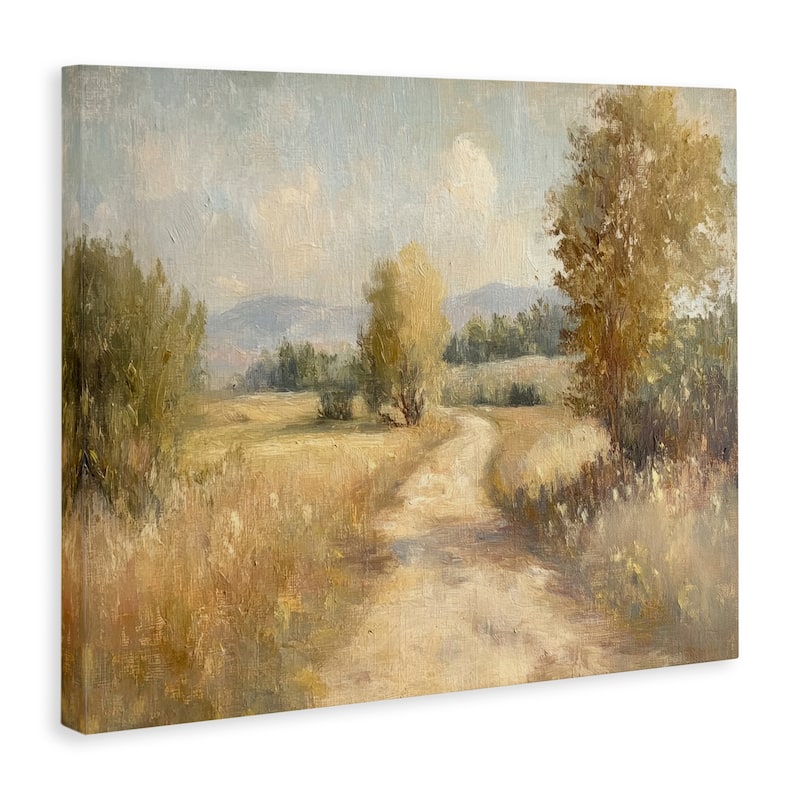 Stupell Gravel Road Landscape Canvas Wall Art Design By Petal Prints Design