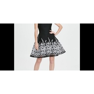 Dkny Women's Embroide Mesh Fit & Flare Dress Black Size 16 - Bed Bath &  Beyond - 40576609