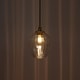 preview thumbnail 11 of 10, Modern Glam 1-Light Brass Clear Ribbed Glass Pendant Light for Kitchen Island - 9"