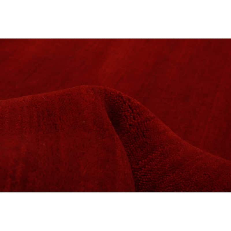 Kashkuli Gabbeh Red Rug 4'11" x 4'11" - 4'11 x 4'11