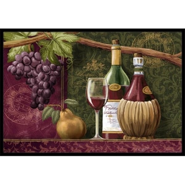 Carolines Treasures PTW2044MAT Wine Chateau Roma Indoor & Outdoor Mat 18 x 27 in.