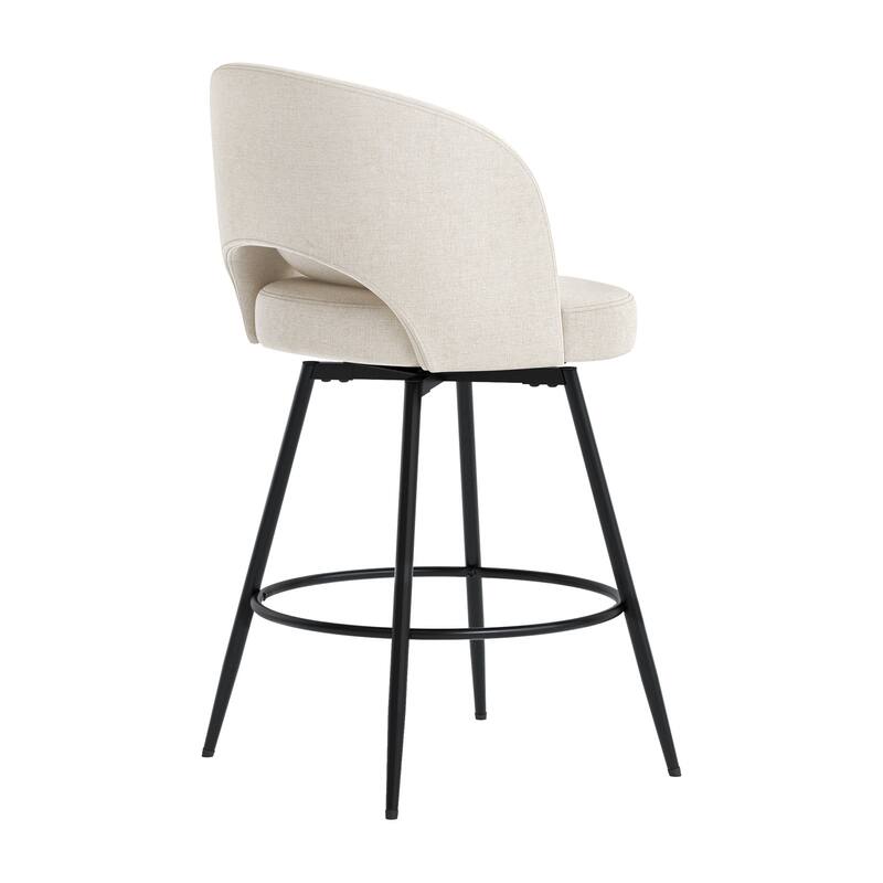 Swivel Bar Stools Set Of 2/3/4, Metal Bar Stools, Modern Upholstered Bar Stools For Kitchen Island - 20.3"W X 20.3"D X 39"H