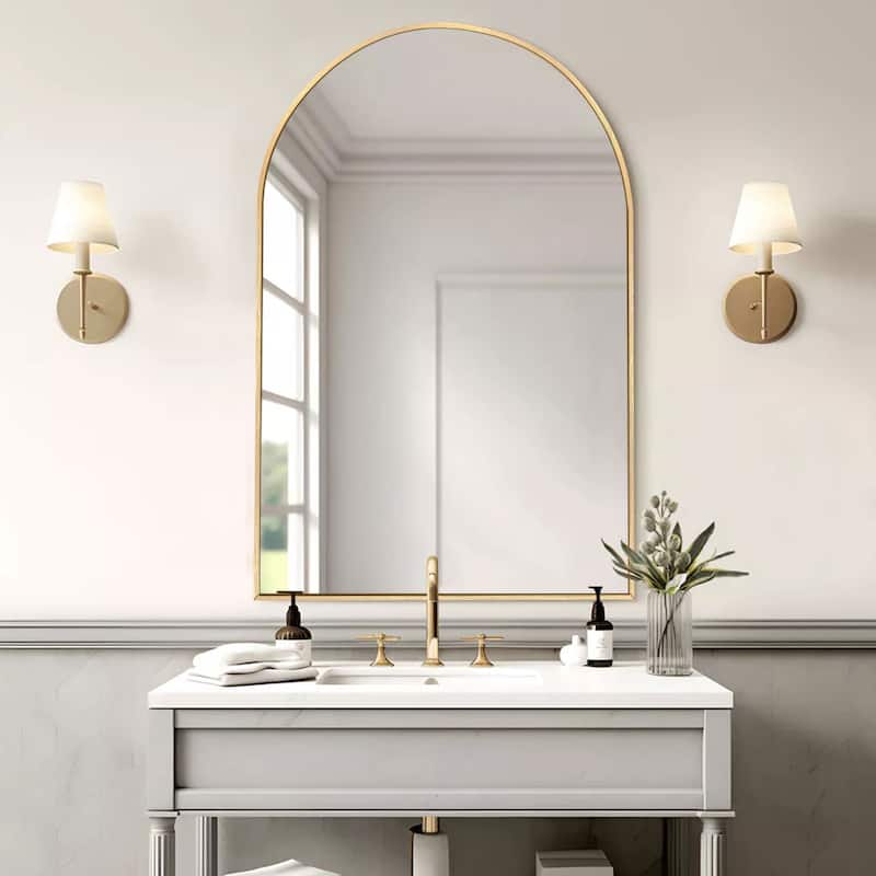 Bathroom Arch Aluminum Wall Mirror Vanity Mirrors