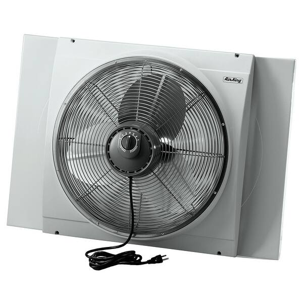 Shop Air King 9166 26 3 4 3560 Cfm Whole House Window Mounted Fan With Storm Guard Housing From The Window Fans Collection Overstock 13741513